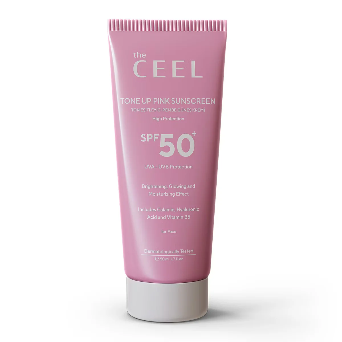 Солнцезащитный крем The Ceel Tone Equalizer SPF50 розовый 50 мл