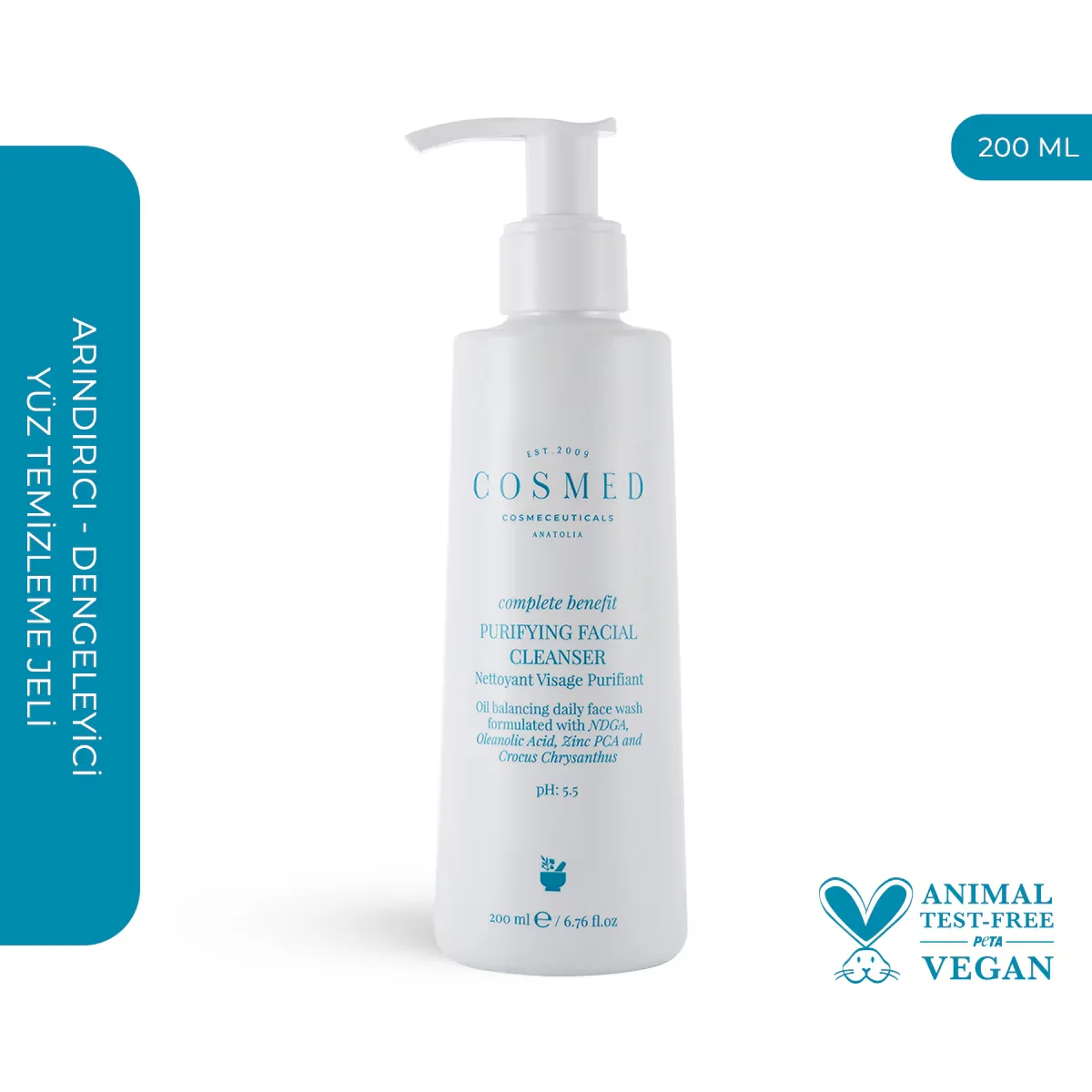 Cosmed Komplett Reinigungs-Gesichtsreiniger 200ml
