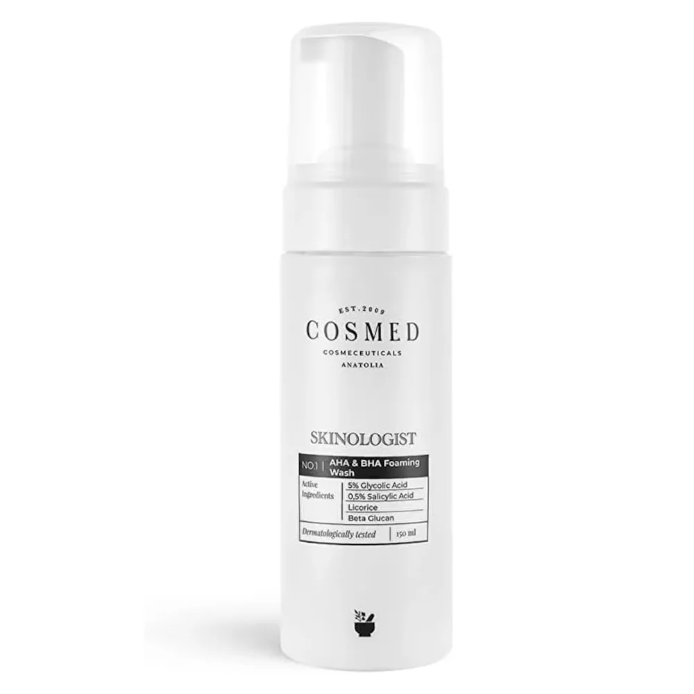 Cosmed Exfoliating Foaming Cleanser for Face and Body, Acne for Oily Skin, 150 ml