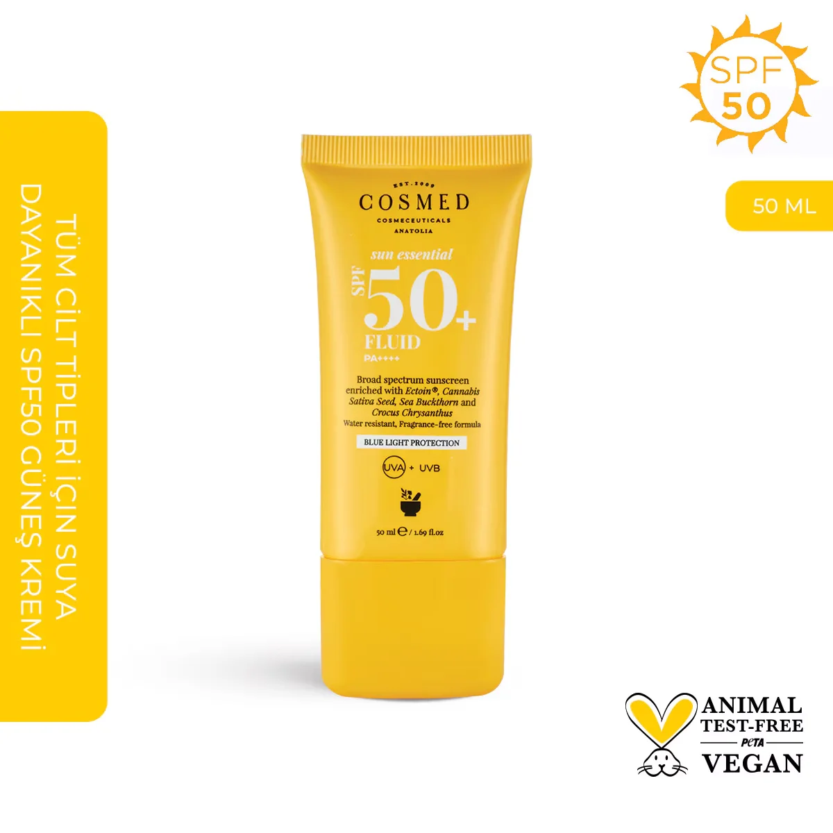 Cosmed Sun Essential Spf 50+ Fluid 50 ml