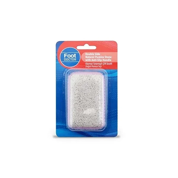 Foot Doctor Non-Slip Double Sided Pumice Stone Natural 1 pcs