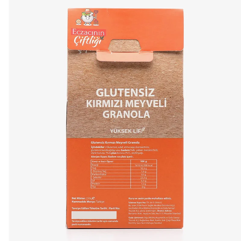 Glutenfreies rote Beeren Granola 250g