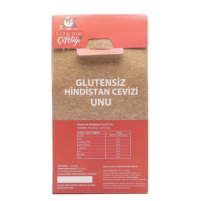 Кокосовая мука без глютена 250 г от Eczacının Çiftliği