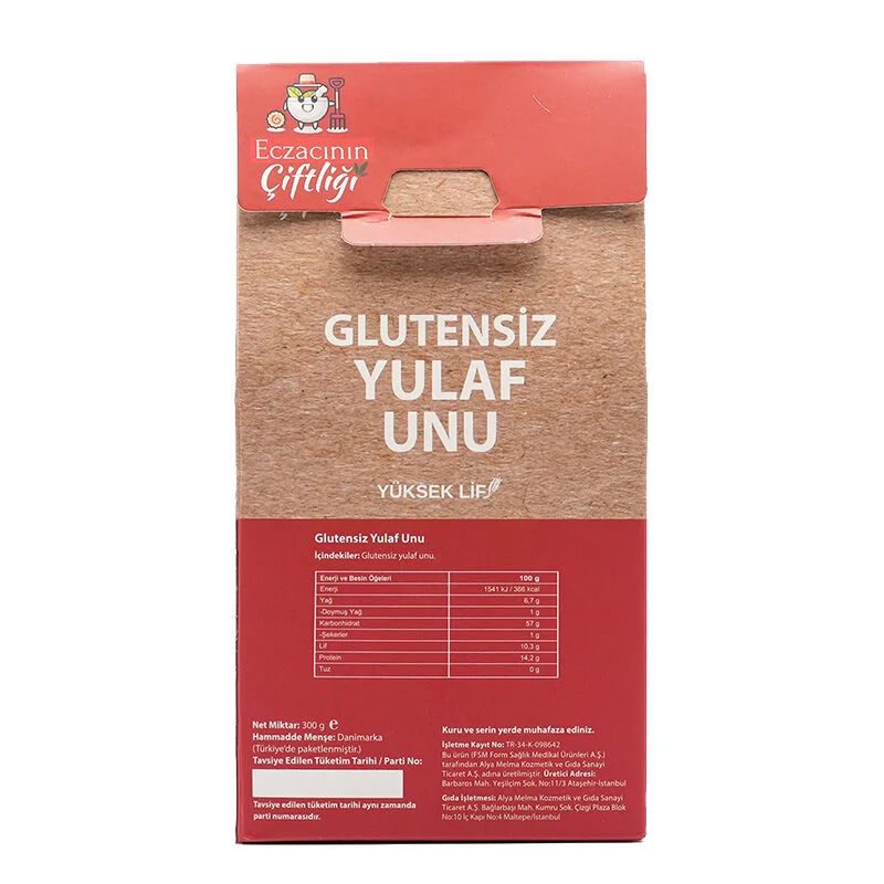 Eczacının Çiftliği Apothecary's Farm Gluten Free Oatmeal 300 gr