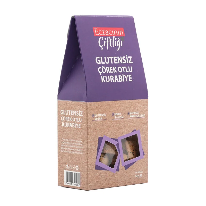 Eczacının Çiftliği Apothecary's Farm Gluten-free Black Sesame Cookies 50 gr