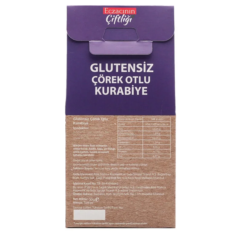 Glutenfreie Schwarzkümmelkekse 50g