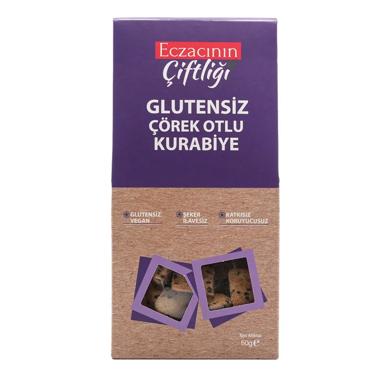 Glutenfreie Schwarzkümmelkekse 50g