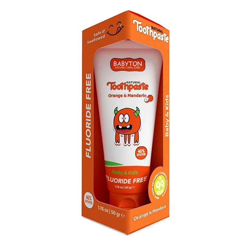 Babyton Organic Toothpaste Orange And Tangerine Flavor 50 gr