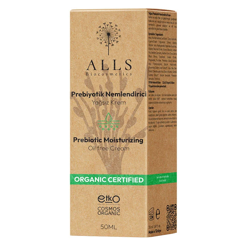 كريم مرطب خالي من الزيت مع بروبيوتيك عضوي 50 مل من أولز بيوكوزمتيكس Alls Biocosmetics