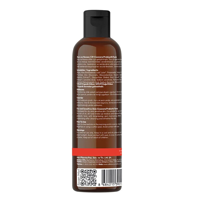 Alls Biocosmetics CicaVera Prebiotisches Tonic 200 ml