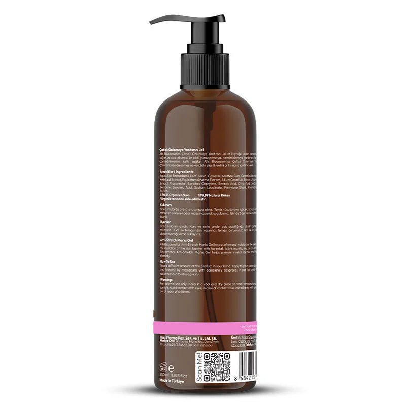 Alls Biocosmetics Organic Anti Stretch Mark Stretch Mark Prevention Gel 350 ml
