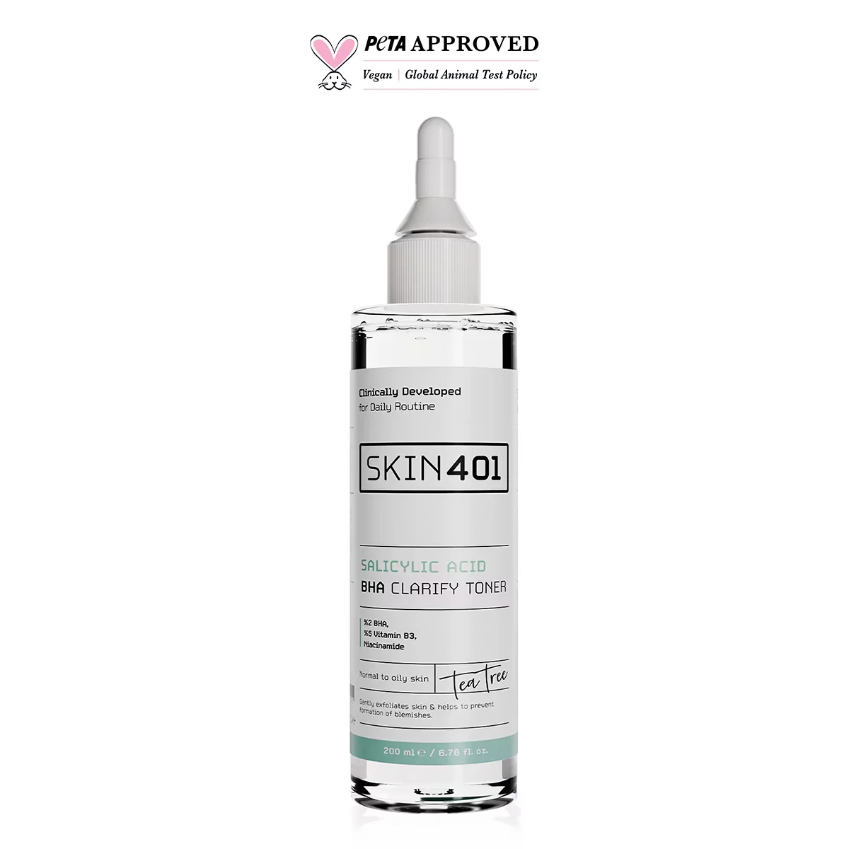 Skin401 Salicylsäure BHA Klärendes Gesichtswasser - 200ml