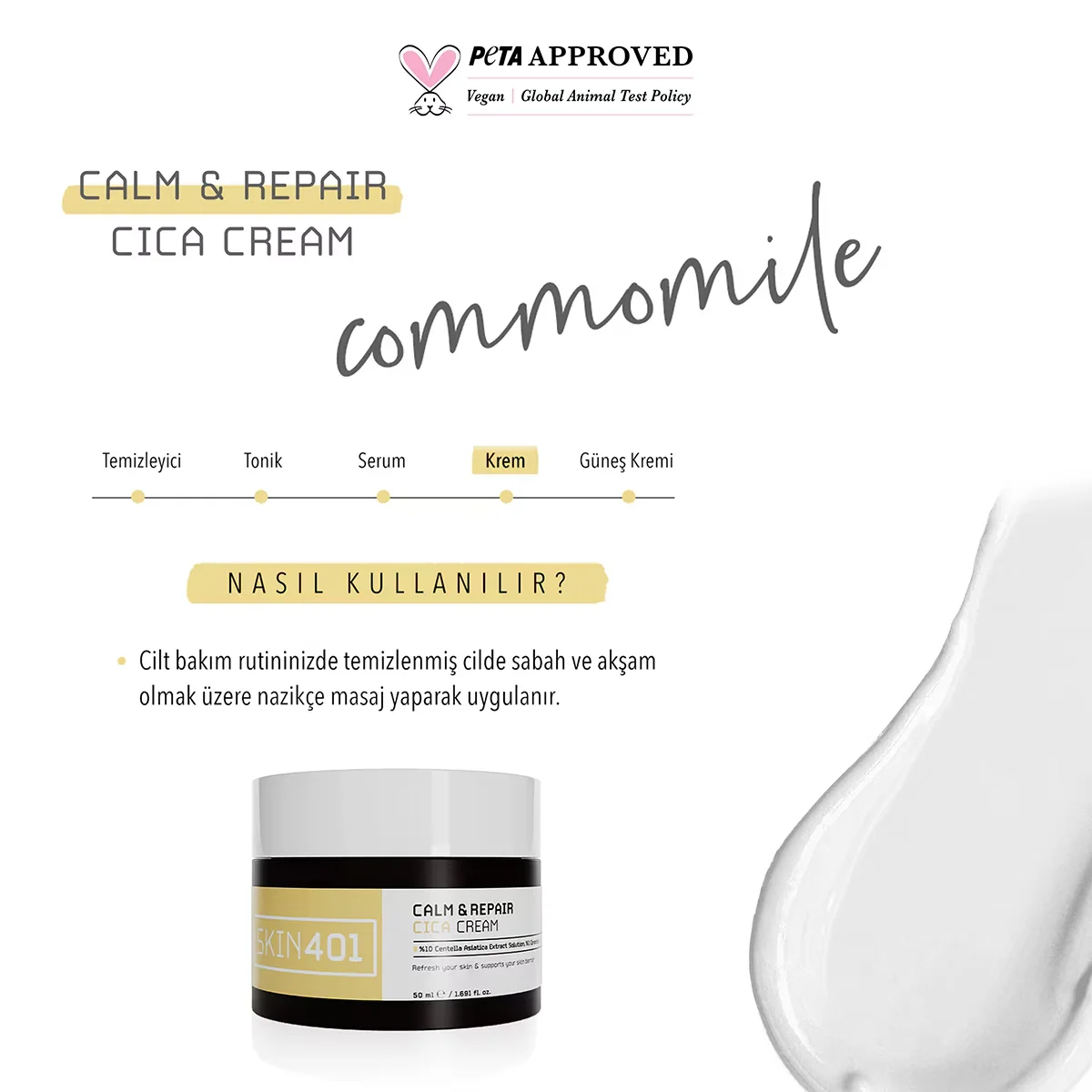 Крем для кожи Skin401 Calm and Repair Cica 50 мл