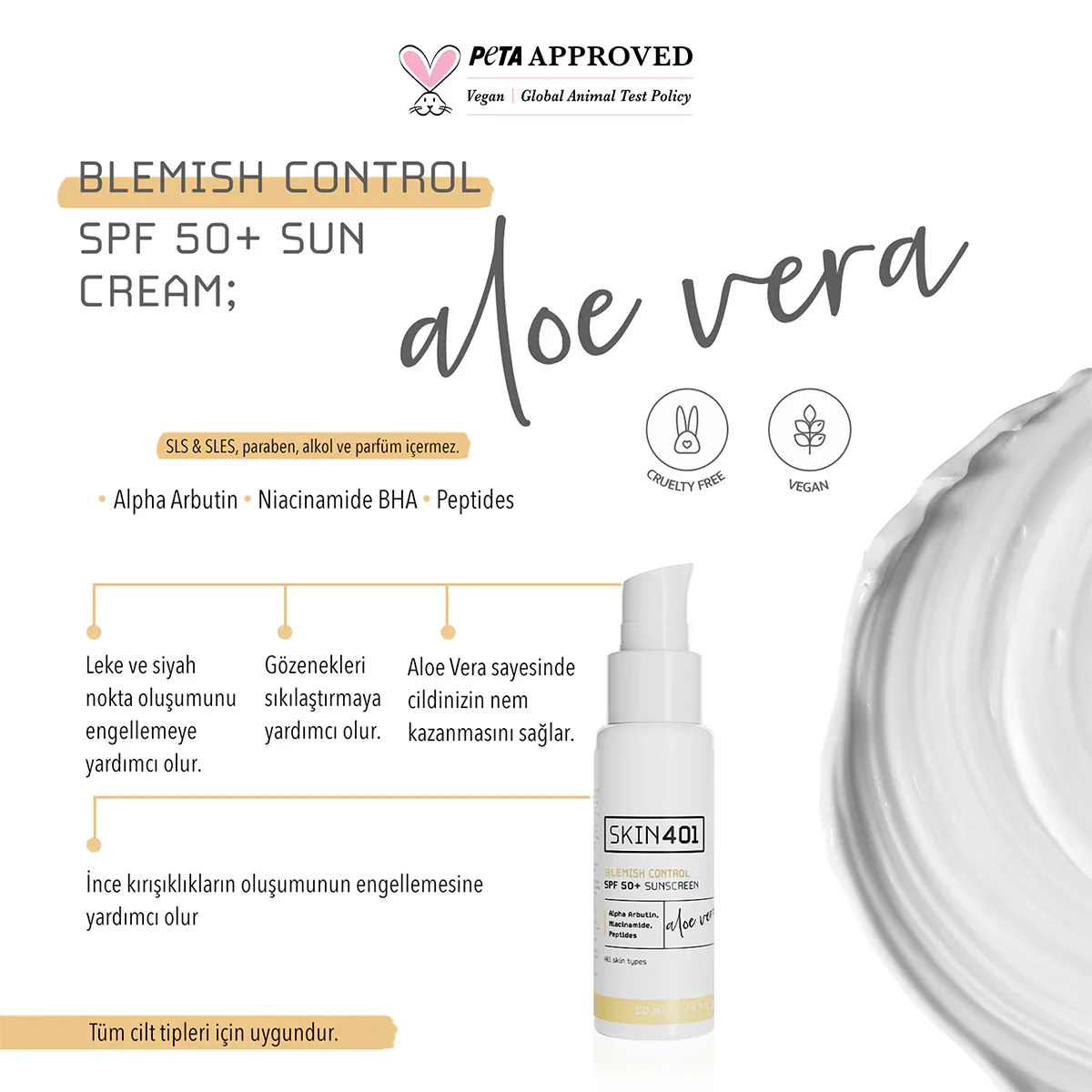 Skin401 blemish Control Spf+50 sunscreen 50 ml