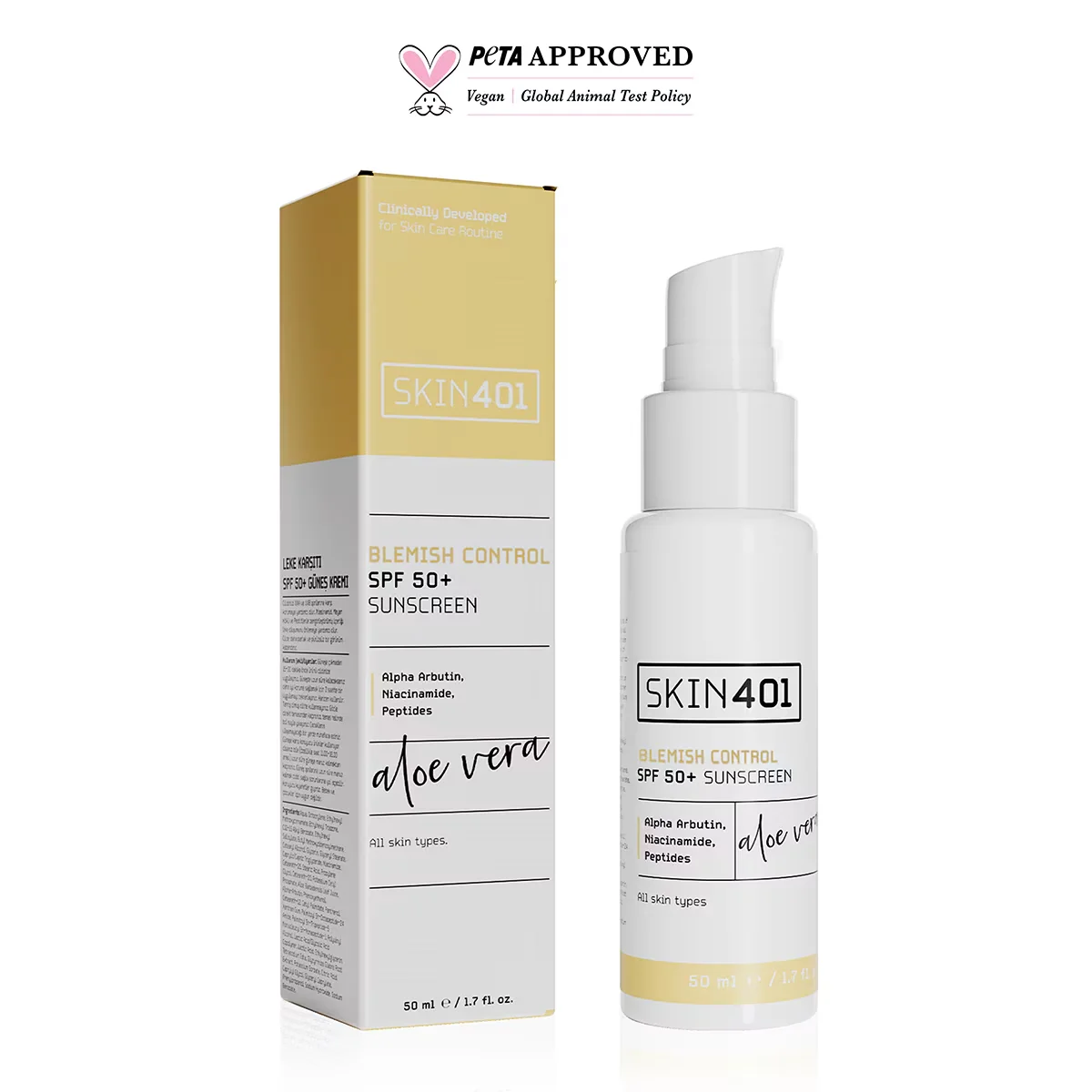 Skin401 blemish Control Spf+50 sunscreen 50 ml