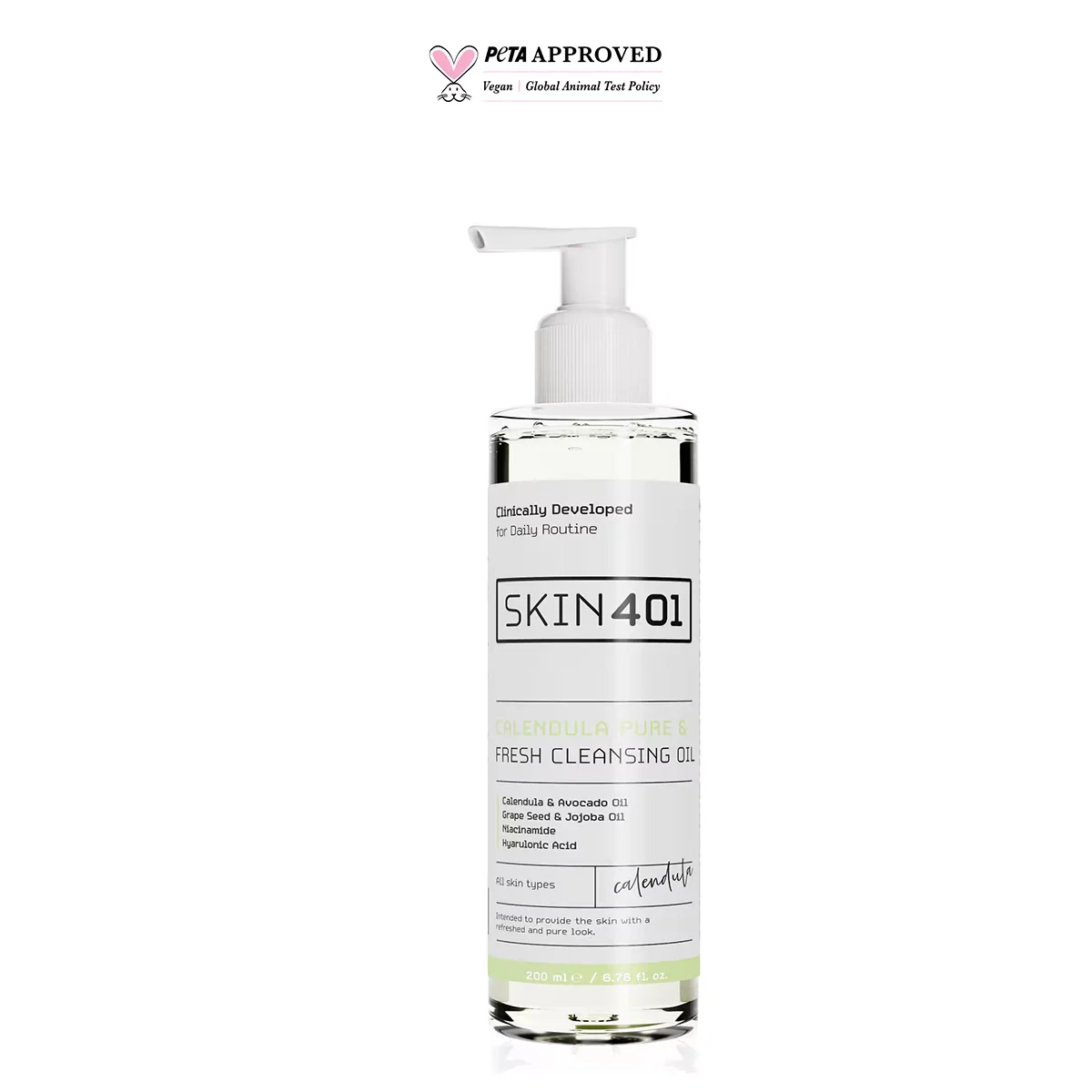 Skin401 calendula Pure Fresh Cleansing Oil 200 ml