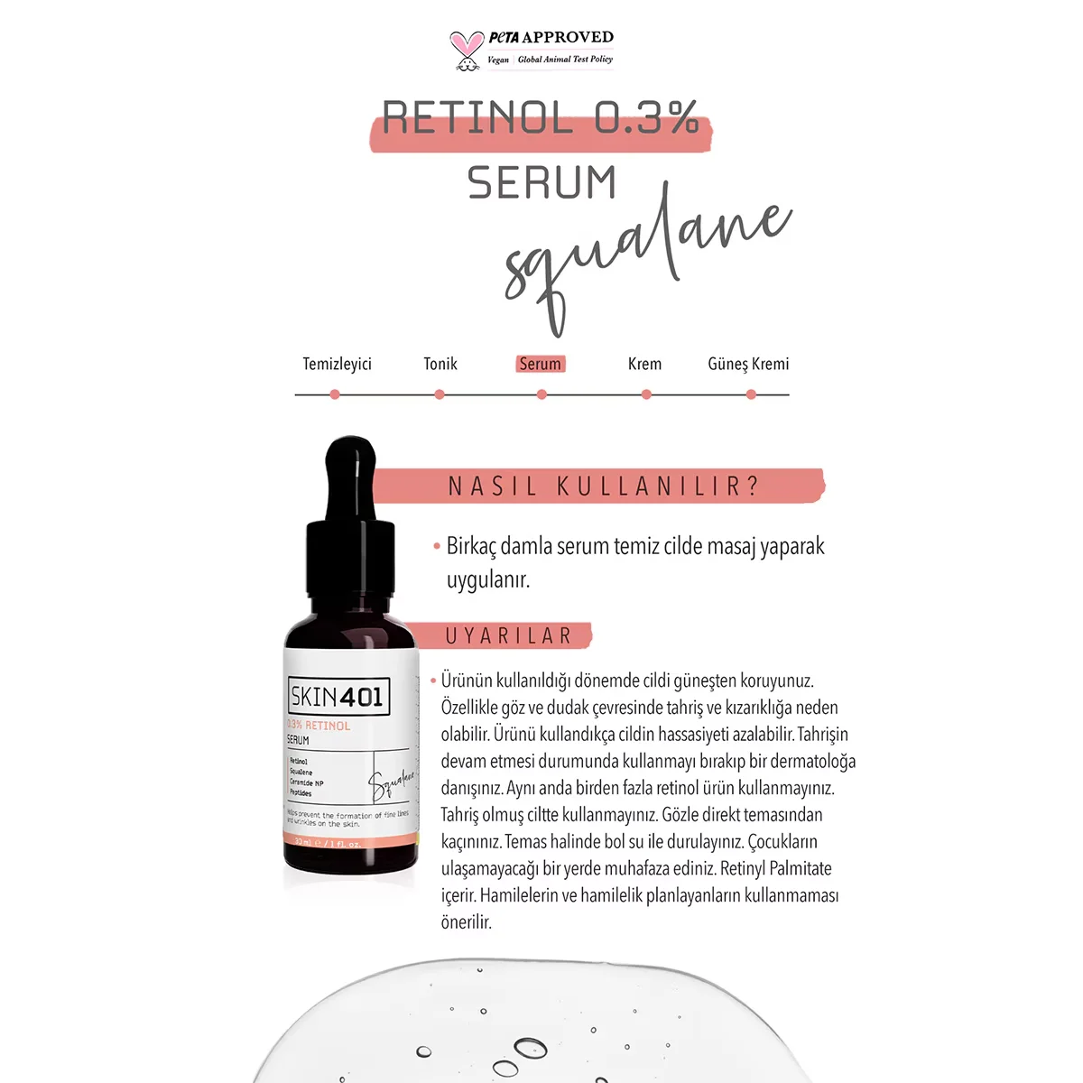 Сыворотка с ретинолом 0,3% 30 мл от Skin401