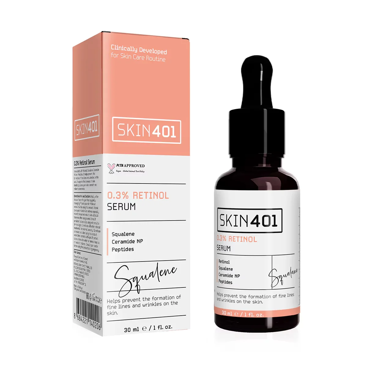 Сыворотка с ретинолом 0,3% 30 мл от Skin401