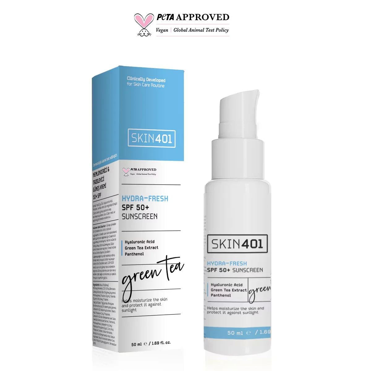 Солнцезащитный крем увлажняющий Skin401 SPF 50 50 мл