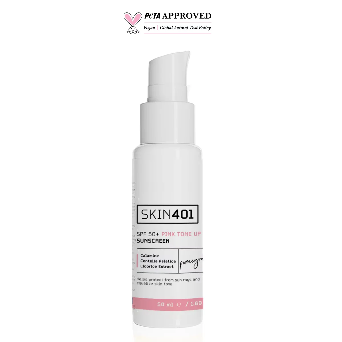 Skin401 spf 50 pink Tone Up Pink Tone Equalizing Sunscreen 50 ml
