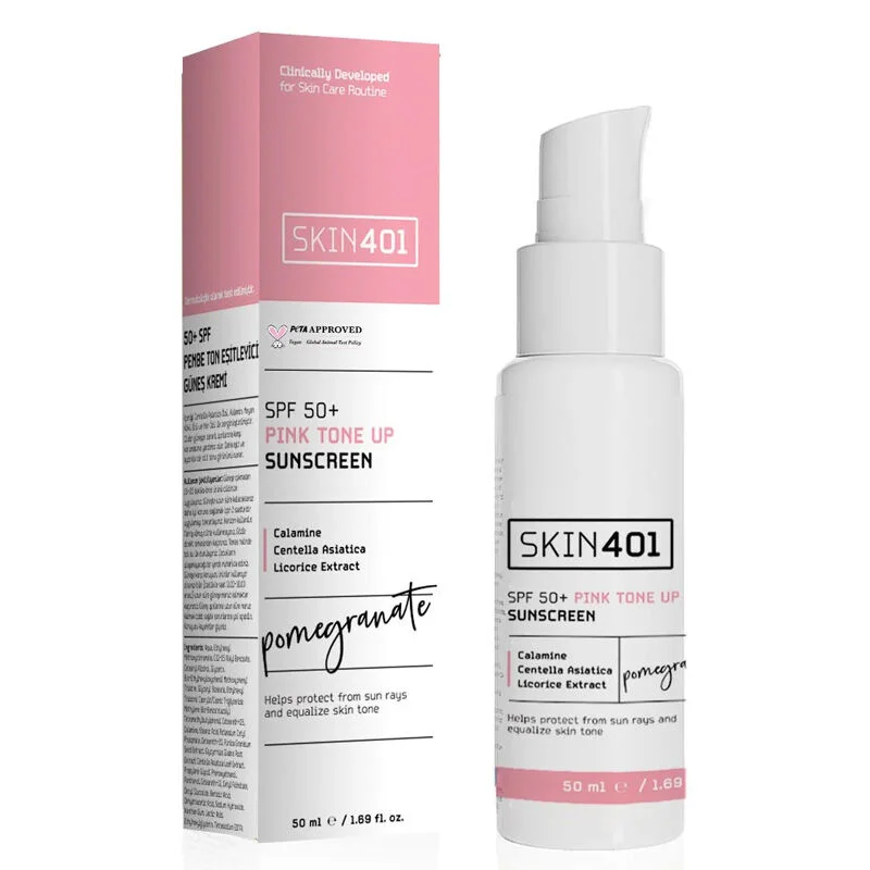 Солнцезащитный крем Skin401 SPF 50 с розовым оттенком 50 мл
