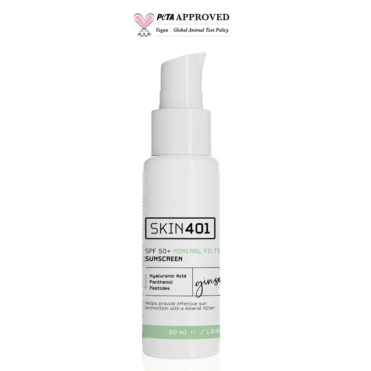 Skin401 SPF 50+ Mineral Sonnencreme - 50ml