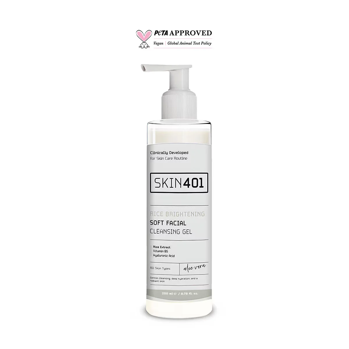 Skin401 rice Extract Facial Cleansing Gel 200 ml
