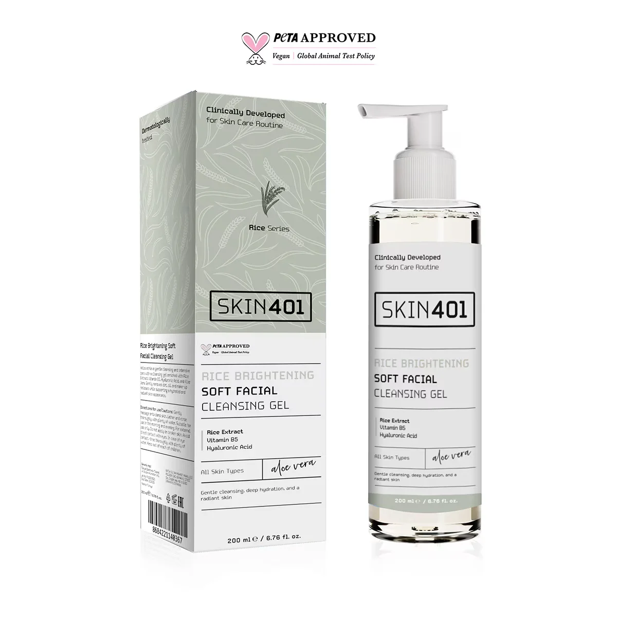 Reisextrakt Gesichtsreinigungs-Gel 200 ml