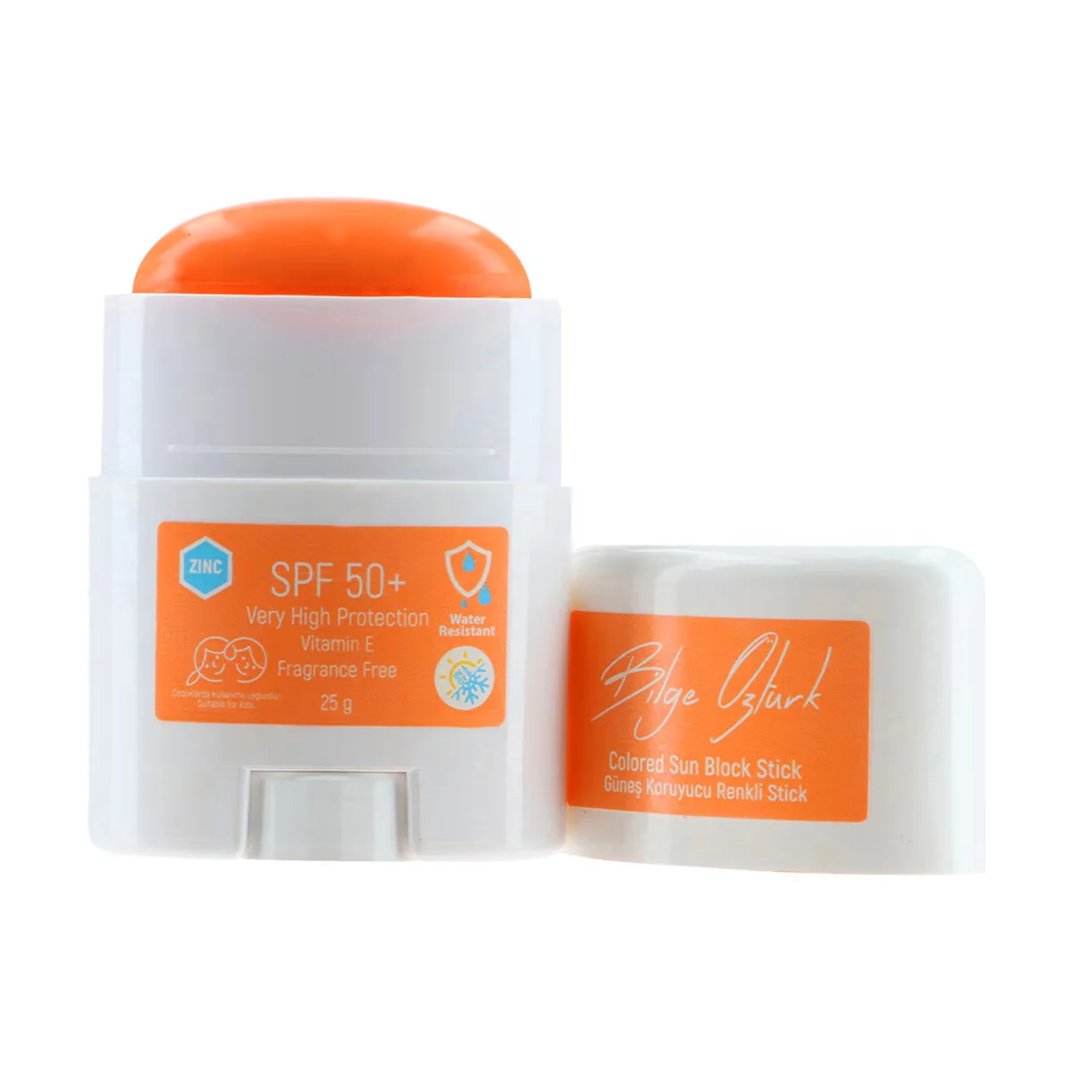 Bilge Öztürk Colored Sunscreen Stick Orange Spf50 25 gr