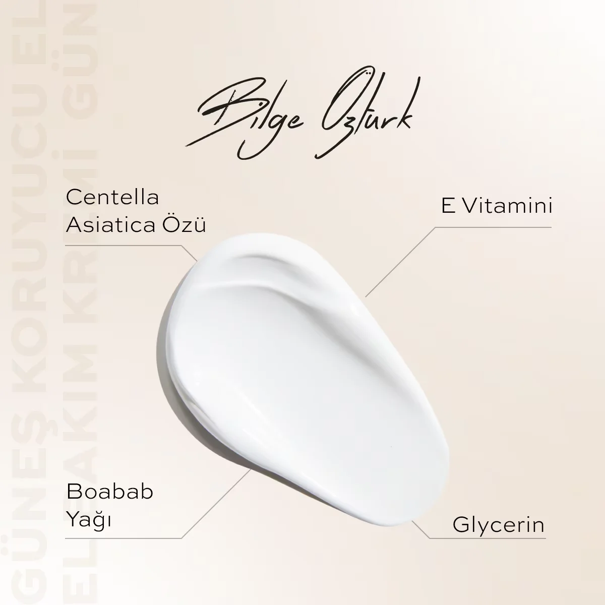 Bilge Ozturk SPF30 Sonnenschutz Handcreme 50ml