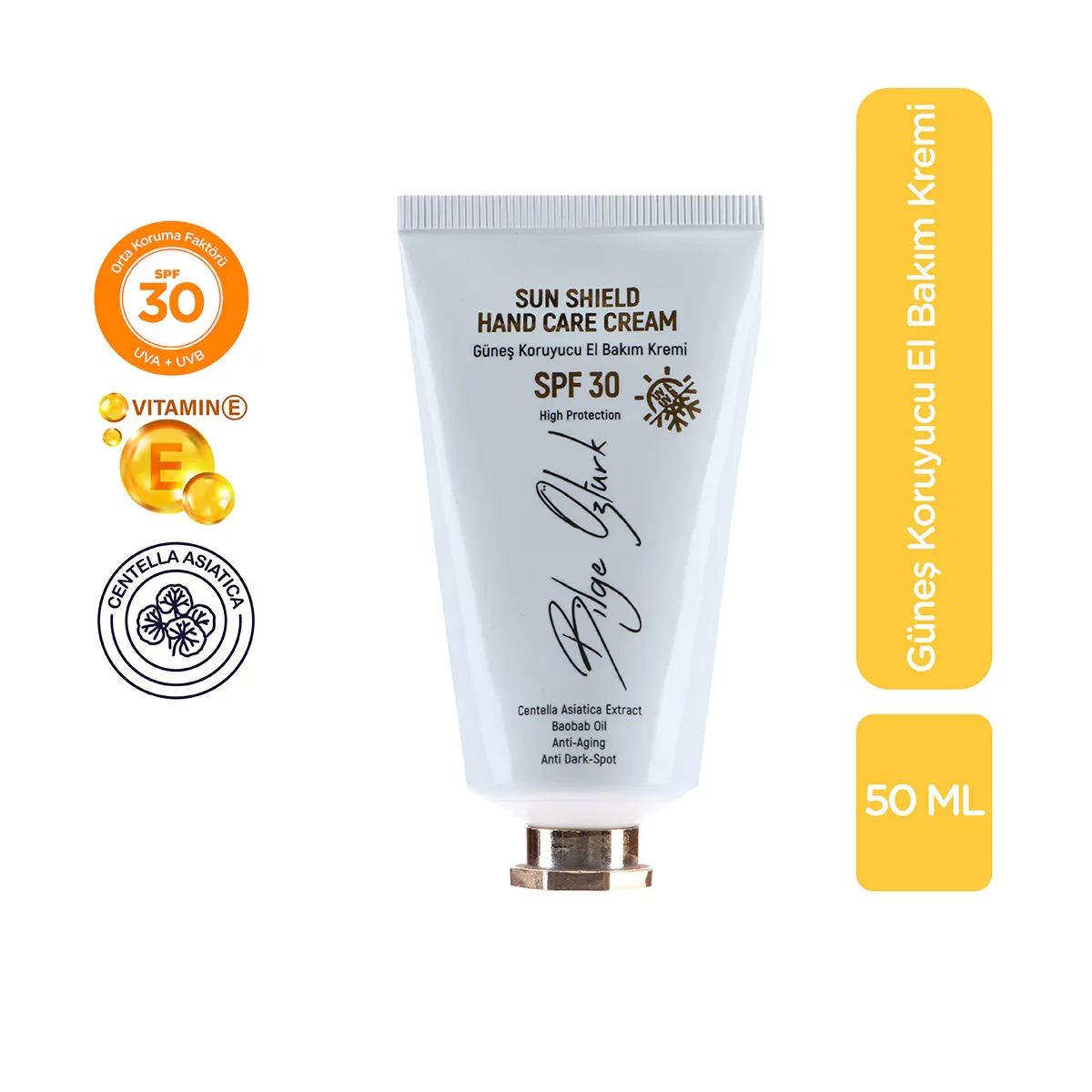 Bilge Öztürk Sun Protection Hand Care Cream Spf30 50 ml