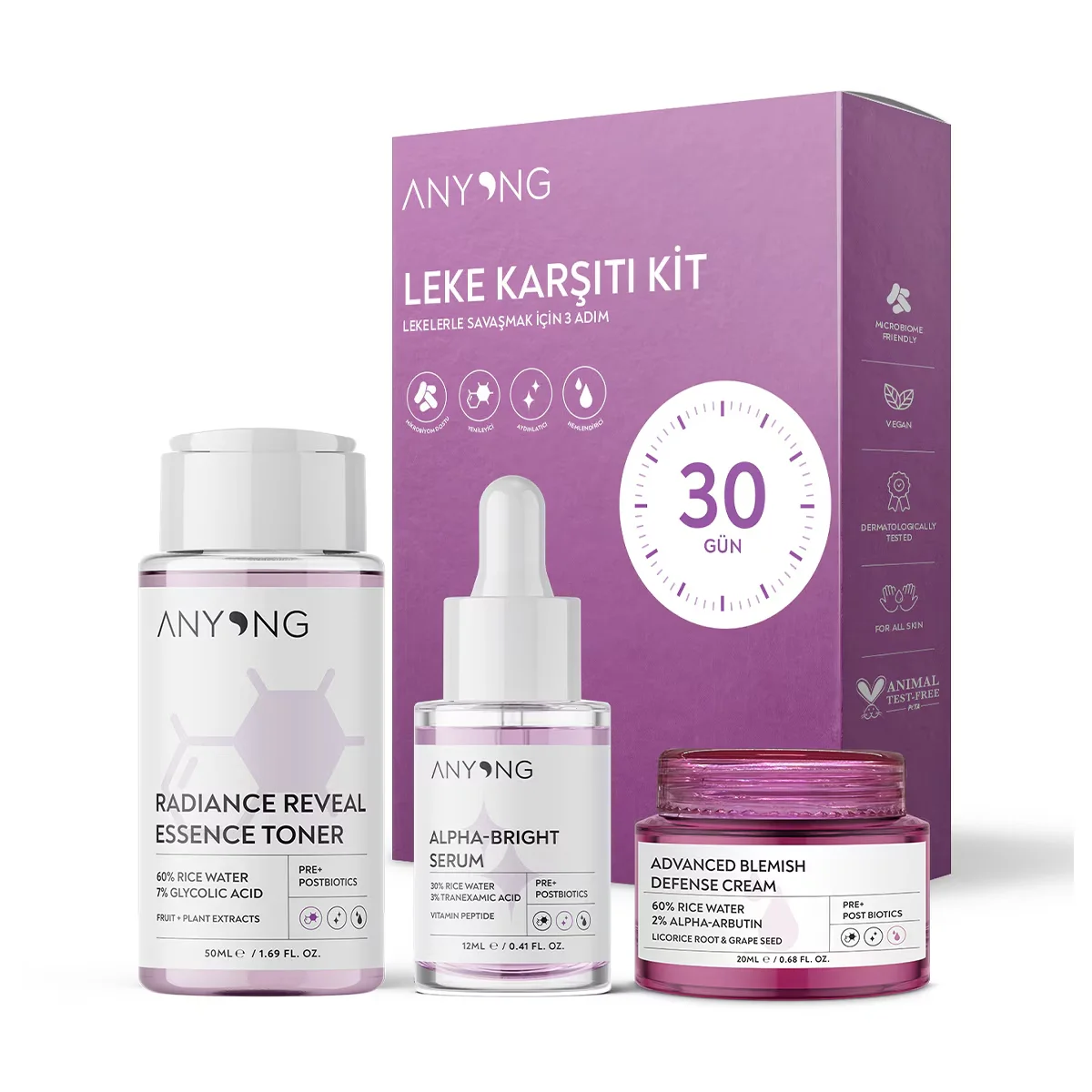 Anyong Even Skin Tone Anti-Stain Kit 1 pcs