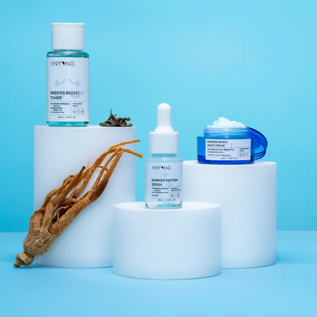 Anyong Barrier Reparaturset: Ginseng &amp; Hyaluronsäure Hautpflege