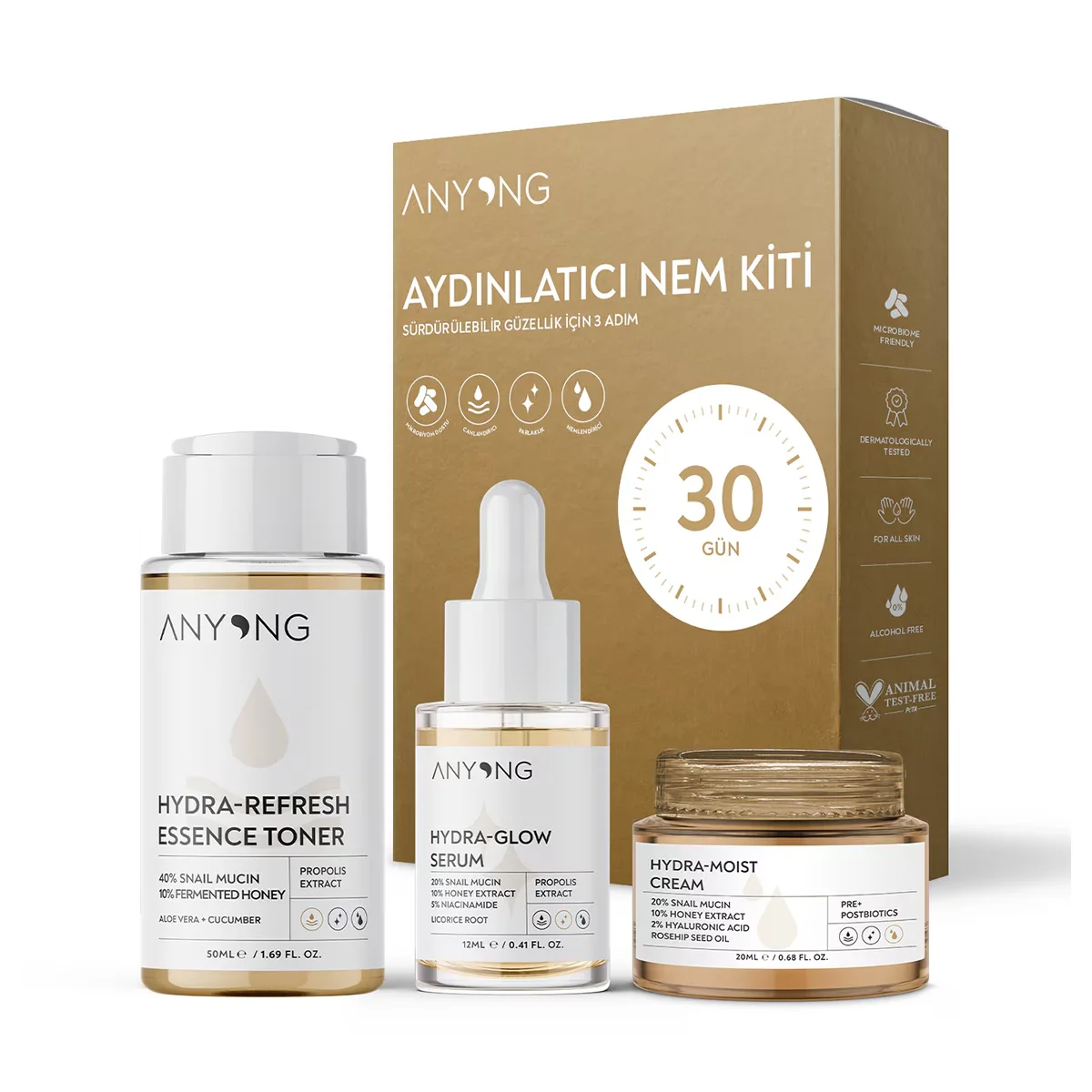 Anyong Hydra Glow Kit Brightening Moisture Kit 1 pcs