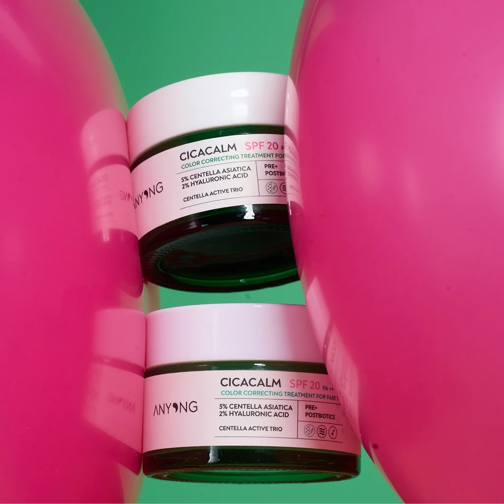 Крем для выравнивания тона и против покраснений Anyong Cica Tiger Grass с SPF 20, 30 мл