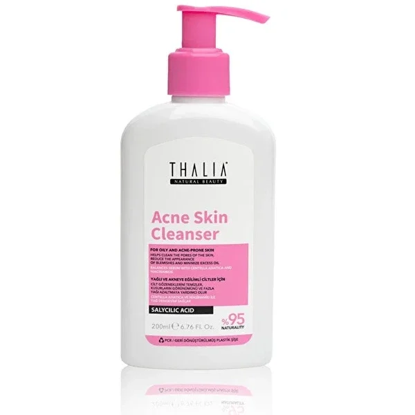 Thalia Natural Beauty Pore and Acne Removal Face Wash Gel Salicylic Acid & Niacinamide 200 ml