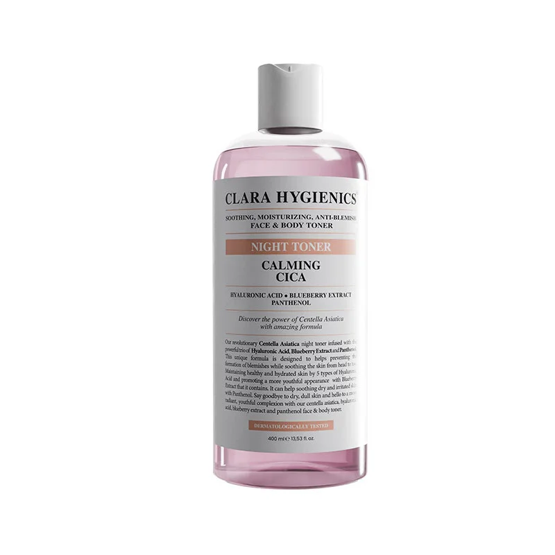 Clara Hygienics Calming Cica Anti-spot Face And Body Night Toner 400 ml