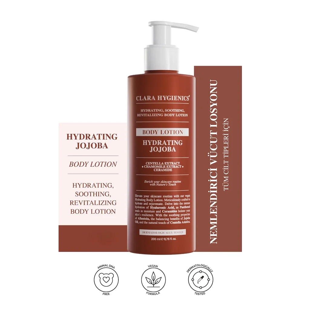 Clara Hygienics Hydrating Jojoba Moisturizing Daily Body Lotion 200 ml