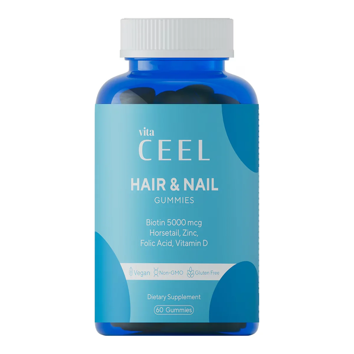 Vita Ceel Vegane Haar- und Nagel-Gummivitamine - 60 Kaubonbons