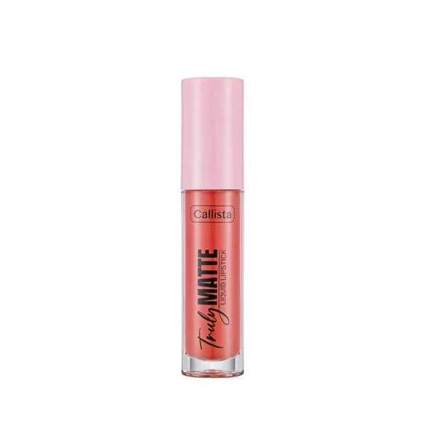Callista Truly Matte Liquid Lipstick Matte Liquid Lipstick 405 Peachy Queen Pink 1 pcs