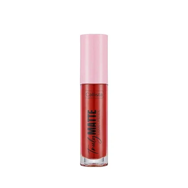 Callista Truly Matte Liquid Lipstick Matte Liquid Lipstick 408 Red Alert Red 1 pcs
