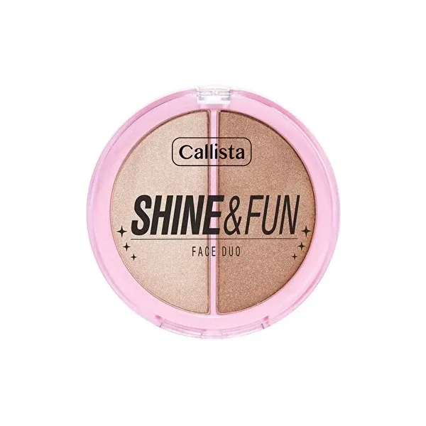 Callista Shine & Fun Face Duo Blush & Highlighter Palette 100 Sparkle Crew 1 pcs
