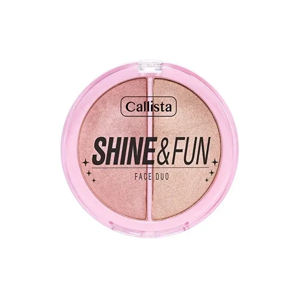 Callista Shine & Fun Face Duo Blush & Highlighter Palette 130 Shine Squad 1 pcs