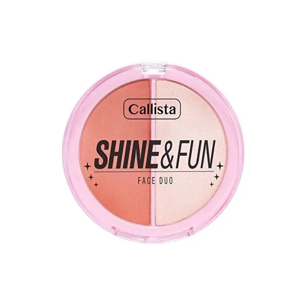 Callista Shine & Fun Face Duo Blush & Highlighter Palette 140 Good Company 1 pcs