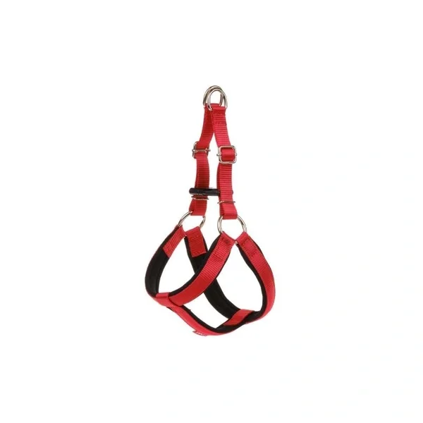 Doca Soft Textured Red Woven Fabric Chest Harness S DP35-02018