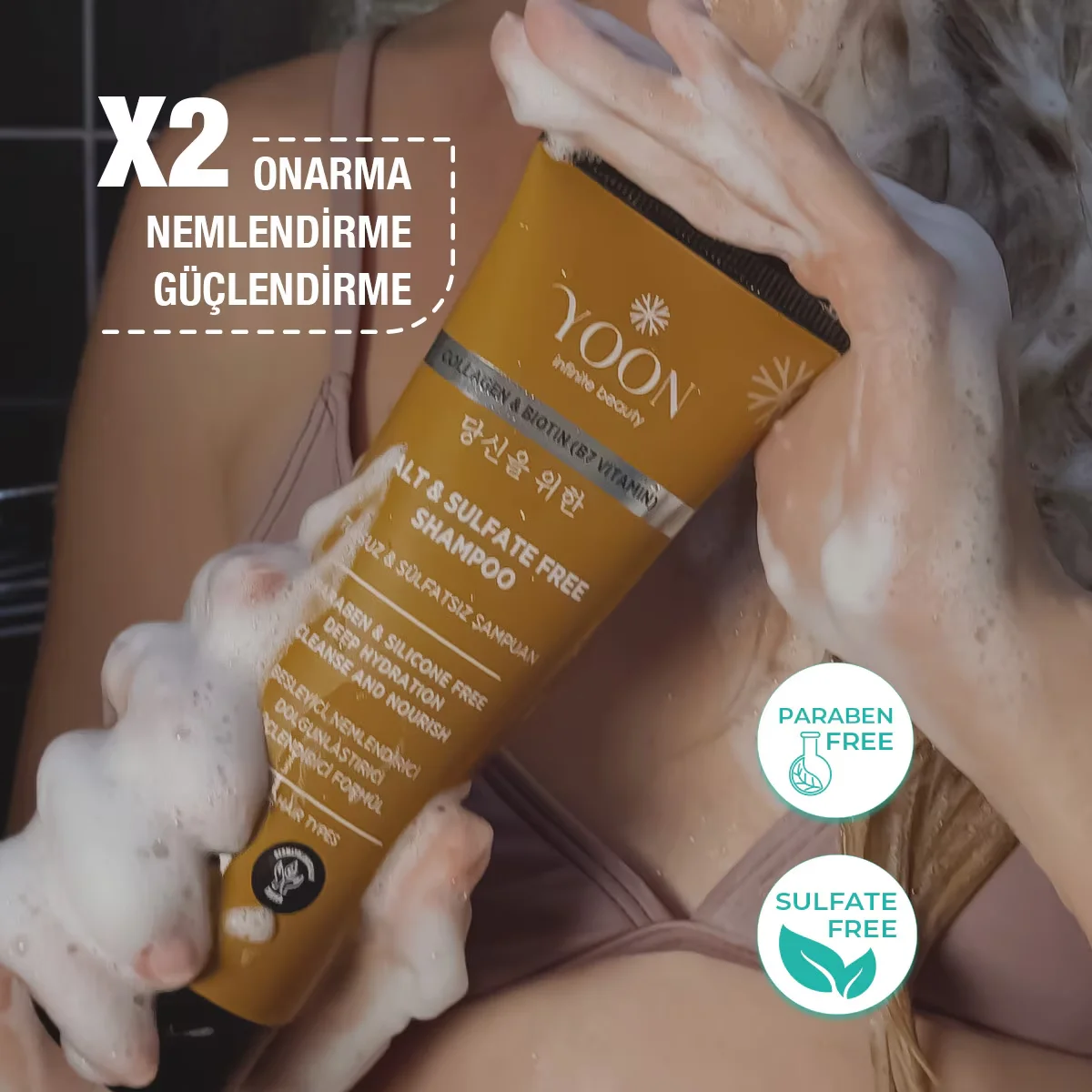 Yoon Veganes Kollagen Biotin B7 Feuchtigkeitsshampoo 250ml
