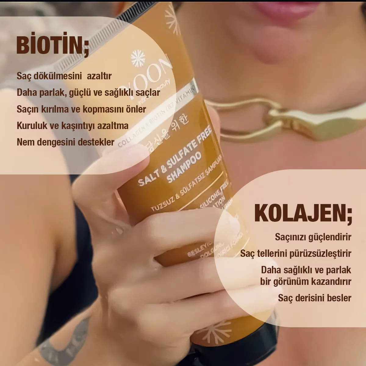 Yoon Veganes Kollagen Biotin B7 Feuchtigkeitsshampoo 250ml