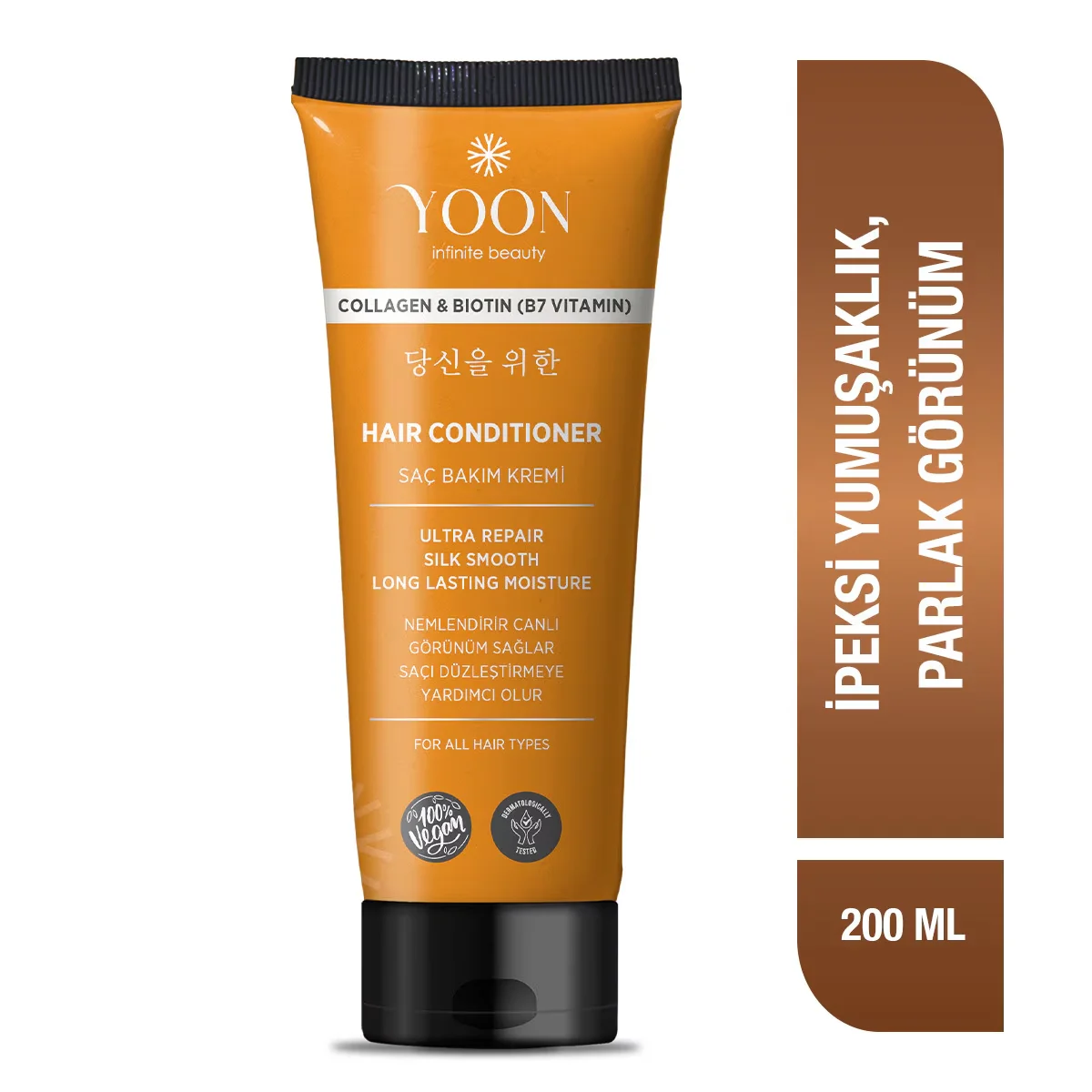 Yoon Biotin B7 &amp; Collagen Moisturizing Nourishing And Repairing Vegan Hair Care Cream 200 ml