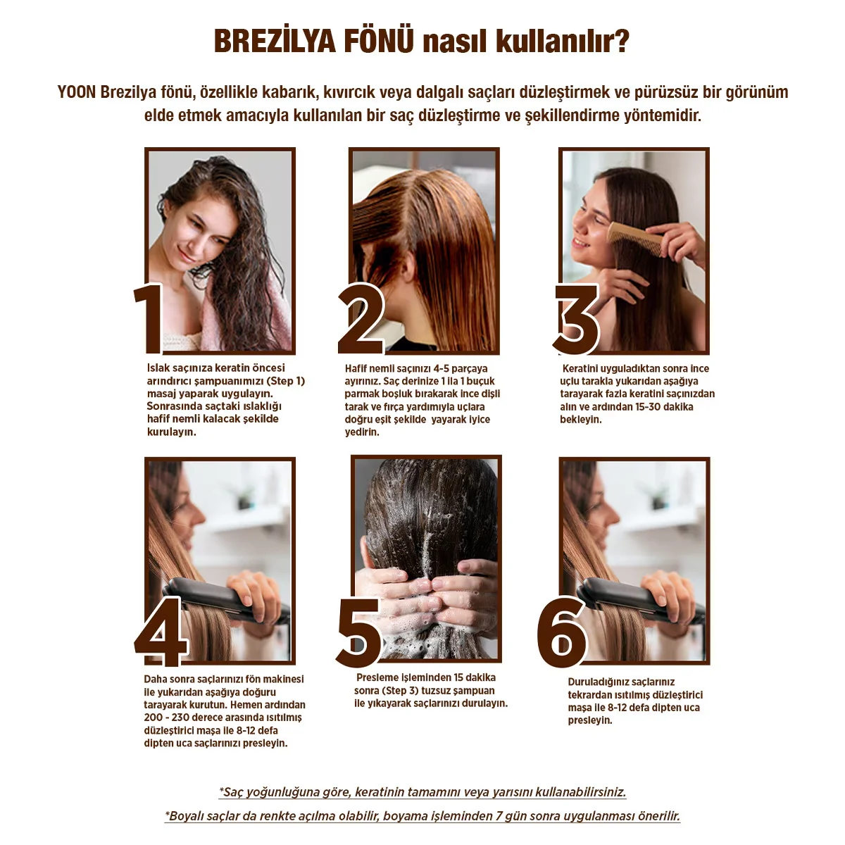 Yoon Brazilian Blow Dry Hair Straightening &amp; Keratin Botox Strengthening And Nourishing Home Keratin Care Set (3 x 100 ml)