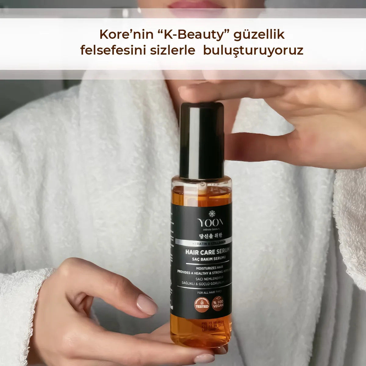 Yoon Leave-in Anti-frizz Nourishing Hair Care Serum For Shine And Moisture 100 ml